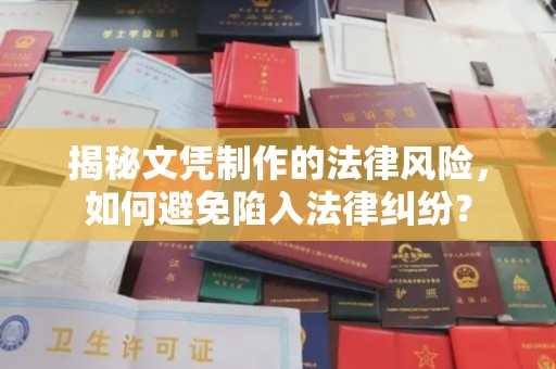 祁县揭秘文凭制作的法律风险，如何避免陷入法律纠纷？