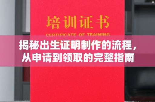 祁县揭秘出生证明制作的流程，从申请到领取的完整指南