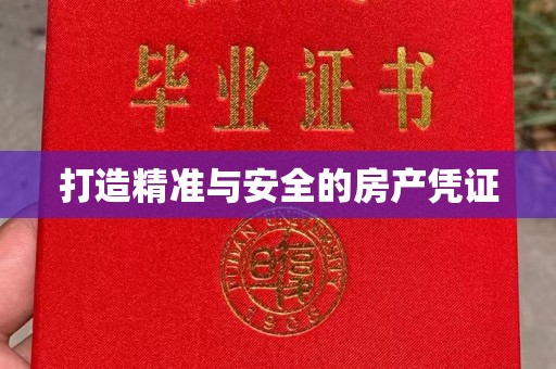 祁县打造精准与安全的房产凭证